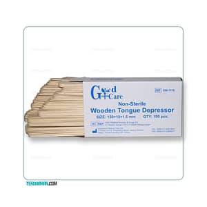 آبسلانگ چوبی غیر استریل گودکر GoodCare Wooden Tongue Depressor