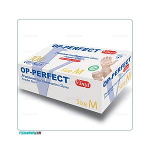 دستکش وینیل بدون پودر حریر مدل OP-Perfect